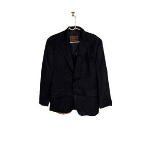 Tasso Men's Navy Blue Sports Jacket Blazer 100% Wool, 40R, Casual Dress Uniform